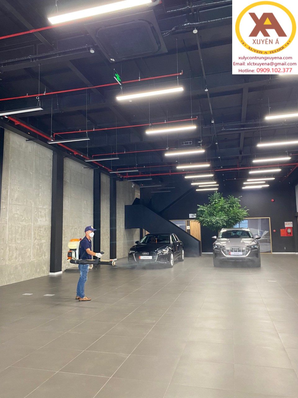 Dự án khử khuẩn tại hãng xe Audi