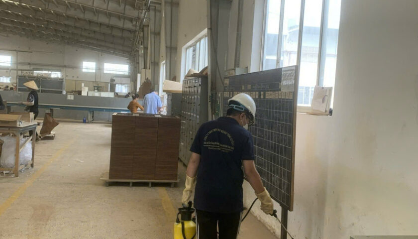xử lý côn trùng KCN Đồng An 2